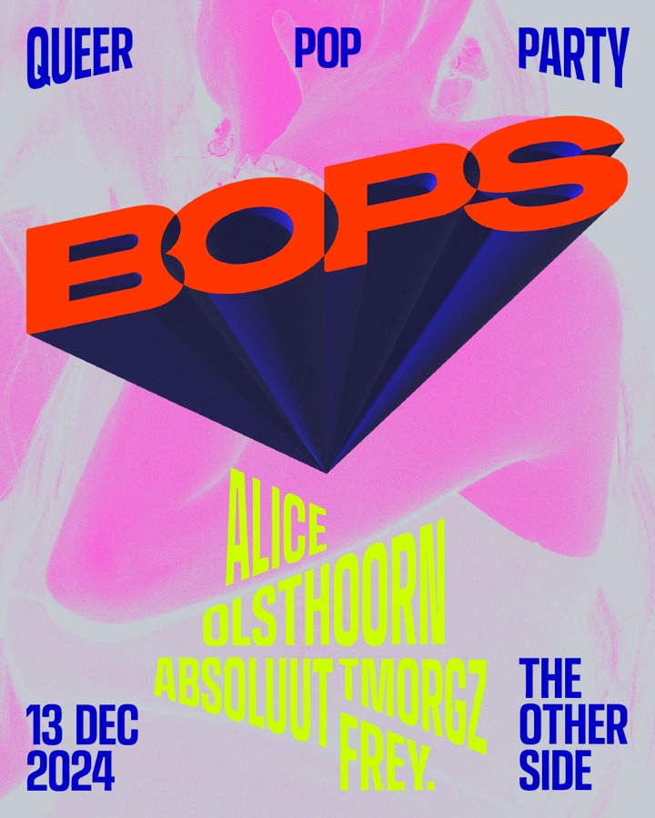 Flyer BOPS per il 13 dicembre 2024 nel nuovo stile grafico