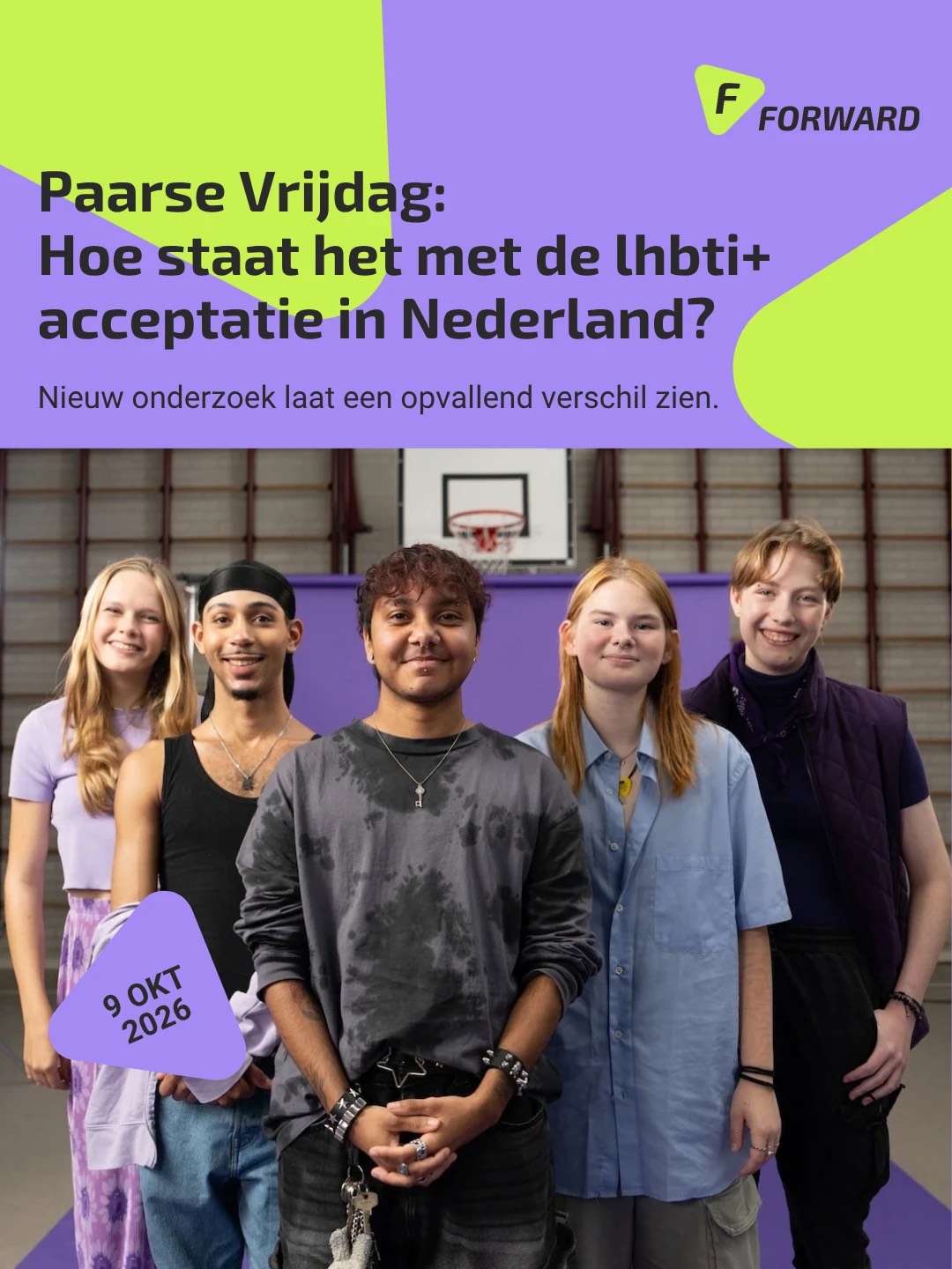 FORWARD-post: Paarse Vrijdag, hoe staat het met de lhbti+-acceptatie in Nederland?