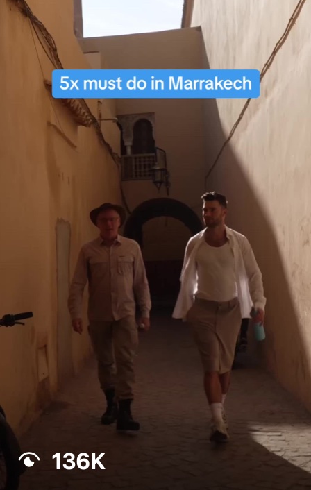 Reel di TUI: 5x must do a Marrakech, 136K visualizzazioni
