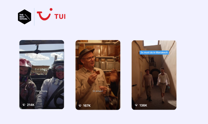 Examples of TUI short-form social content